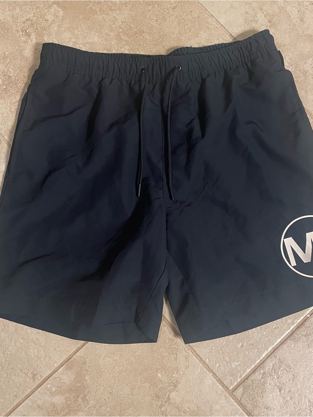 Michael Kors Navy Board Shorts with Side Logo
